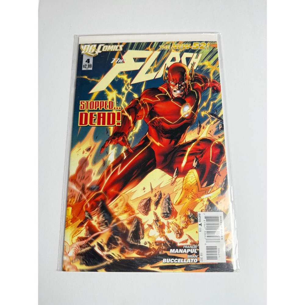 DC Comics The Flash #4 The New 52 Stopped Dead! Francis Manapul 2012 Barry Allen